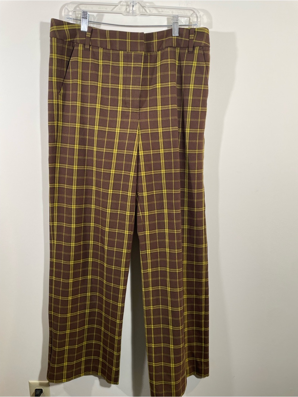 Velvet by Graham and Spencer plaid trousers 10